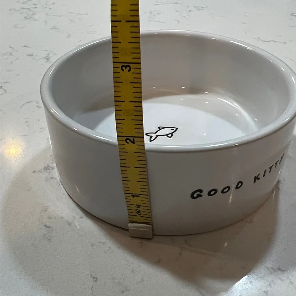 EveryYay Dining In Good Kitty Ceramic Cat Bowl, 1 Cup